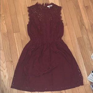 Lace maroon dress!!